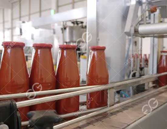 Línea de producción de kétchup de tomate